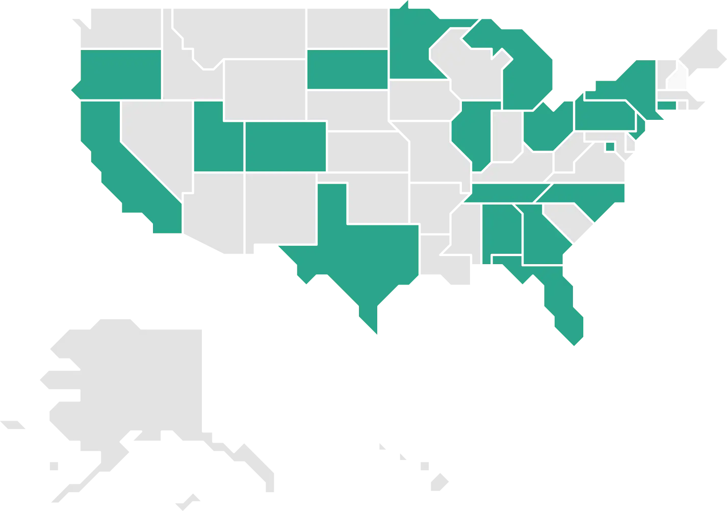 Metastatic trial Locations Map